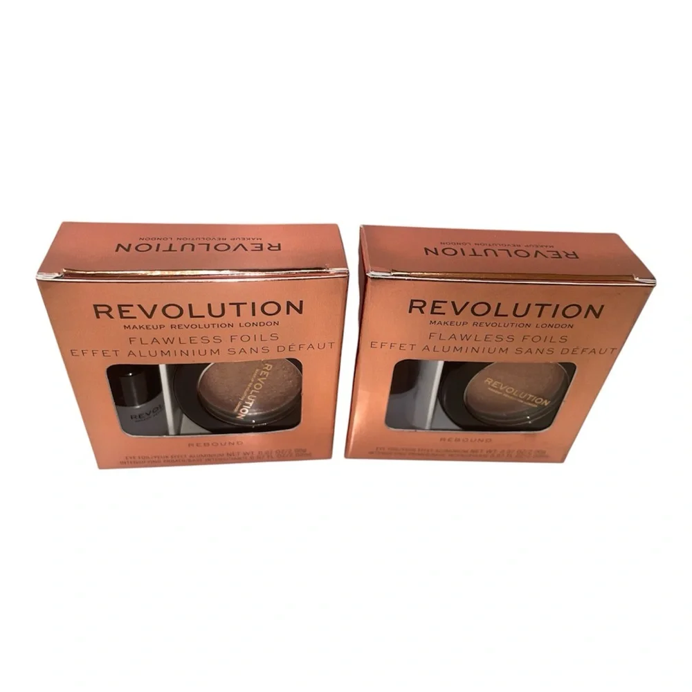 Revolution Flawless Foils Eyeshadow Set of 2 -Rebound